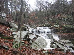 Butterfield Trail waterfall.