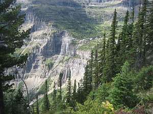Glacier Bowman-Kitla Hole in Wall Falls