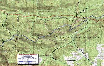 Ouachita Trail Map 13 Big Brushy West.