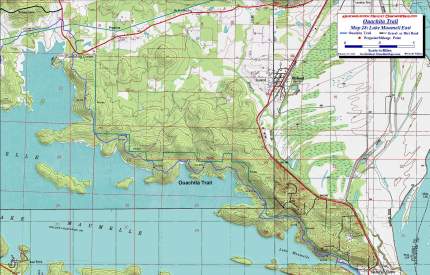 Ouachita Trail Map 28 Lake Maumelle East.