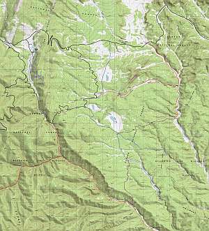Valle Vidal topographic trail map at 1:24,000 scale
